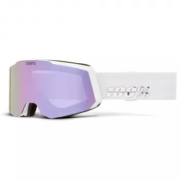 100% Snowcraft S skidglasögon vit HiPER Lavender Mirror