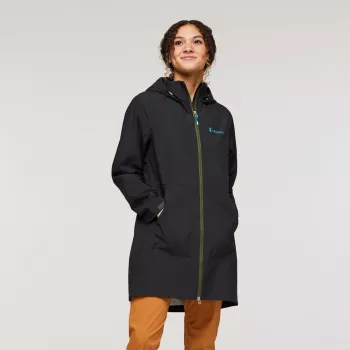 Cotopaxi Cielo Rain Trench dam regnkappa - All Black, storlek S