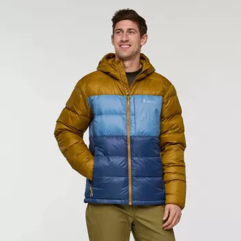 Cotopaxi Fuego Max Down Hooded Jacket - Bronze/Deep Sea, storlek L