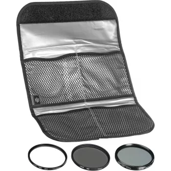 Hoya Digital Kit 62 mm – UV-, CPL- och ND8-filter set med väska