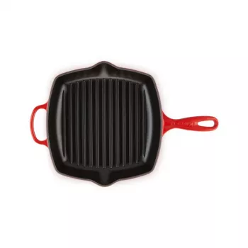 Le Creuset grillpanna i gjutjärn, kvadratisk, 26 cm, Kirschrot
