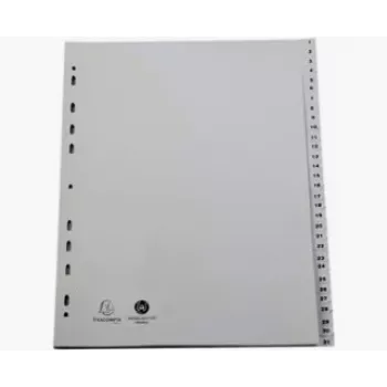 Exacompta 2931E A4 Maxi register 1–31, grå