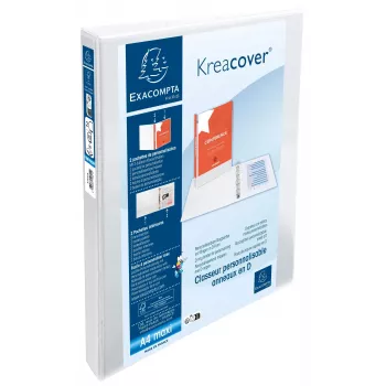 Exacompta presentationsringpärm A4 Maxi vit 2D-ring 8700292