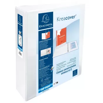 Exacompta presentationsringpärm A4 Maxi vit 2 D-ring 8700232