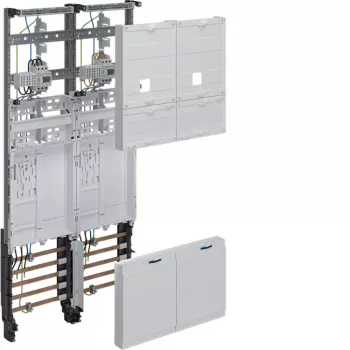 Hager universZ komplett mätarfält ZK3EL22T 1050mm 2 mätarplatser eHZ 2-fält