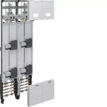 Hager univers Z komplett mätarfält 4 mätarplatser 3-fas 1350mm ZK53X7T