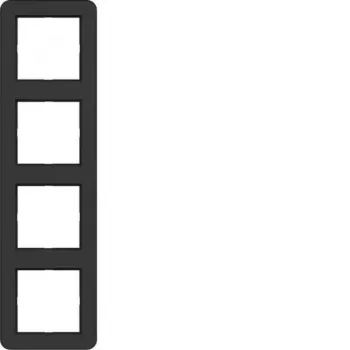 HAGER WAD7400BM ram 4-fack C.1 Night Black Matt