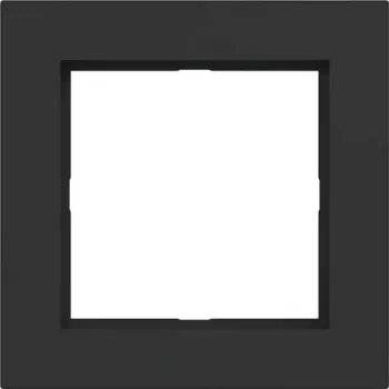 HAGER WAD6100BM täckram 1-fack A.1 Night Black Matt