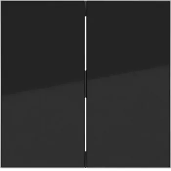 HAGER WAW2000BG vippbrytarlock 2-fack night black glansig