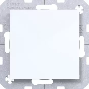 Hager blindlock med mittstycke WAF1001WG (polarvit, glansig)