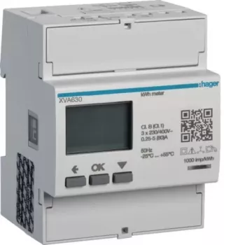 Hager XVA630 3-fas energimätare för PV-överskottsmätning