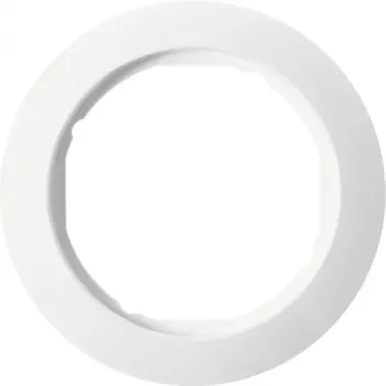 Hager WTD3191WG 1-facks täckram för centralinsats Ø58 mm serie 1930 renvit glansig