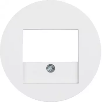 HAGER centralplatta med TAE-urtag R.Classic renvit glansig (WLF4000WG)