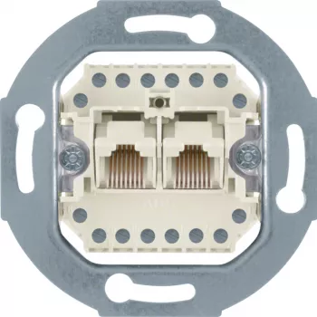Hager WDF41083 UAE-uttag 8/8-polig modulinsats vit