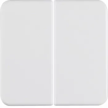 Hager WWW2000PW 2-fack vipptryckknapp, polarvit blank, IP44, infälld