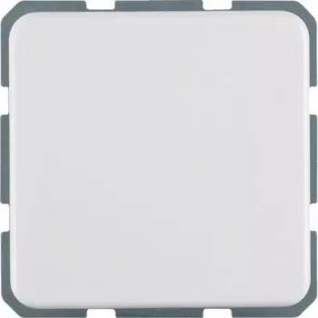 Hager WWS1211PW SCHUKO-uttag med lock och förhöjt beröringsskydd, infälld, polarvit blank