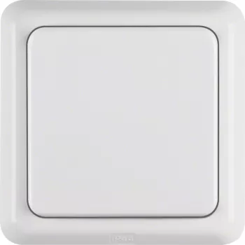 Hager WWG1111PW SCHUKO-uttag med lock och ram WG UP IP44 renvit