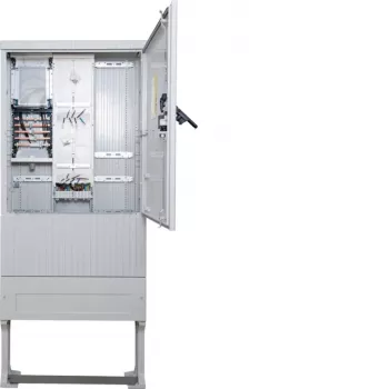 Hager mätaranslutningsstolpe plast IP44 100A 1 mätarplats grå