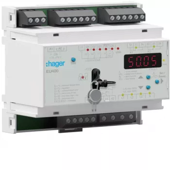 Hager EU400 nätsskyddsrelä NA-skydd VDE AR-N 4105 24 V AC/DC