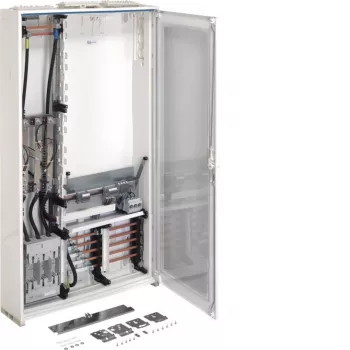 Hager FP93W1N strömtransformatormätarskåp, 3 fält, 1 mätpunkt, IP44, RAL 9010