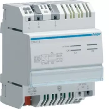 Hager TXA114 KNX rumstemperatursensor -5 till +45 °C IP20 vit