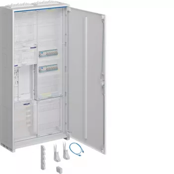HAGER Komplett mätarskåp ZB32ET215W3 1ZP BKE-I APZ 1100 mm 2-fält