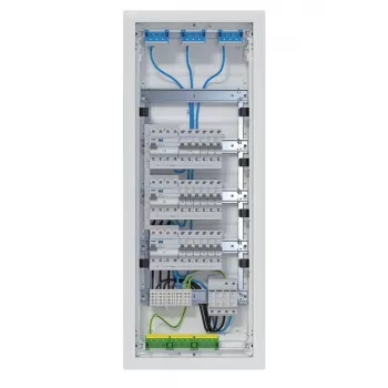 Hager VH60BV1 Volta infälld fördelare 5x12 PLE 60 moduler 3 jordfelsbrytarkretsar vit