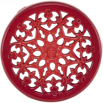 Staub underlägg rund 23 cm körsbärsröd