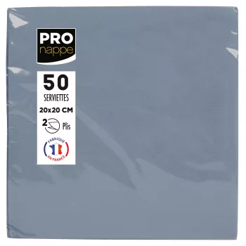 PROnappe servetter grå 2-lagig 20,0 x 20,0 cm 50 st