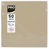 PROnappe pappersservetter beige-brun 2-lagig 20 x 20 cm 50-pack