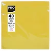 PROnappe pappersservetter gul 2-lagig 19,0 x 19,0 cm 40 st