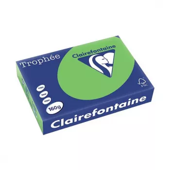 Clairefontaine Trophee Intensiv A4 Färgkopieringspapper 160 g/m², 250 ark, Intensiv Ljusgrön