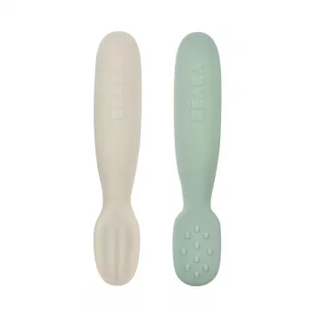 Beaba First Spoons 2 stycken grön/grå