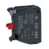 Schneider Electric ZBE102 hjälpkontaktblock, 1 NO, skruvklämma, Harmony XB4/XB5