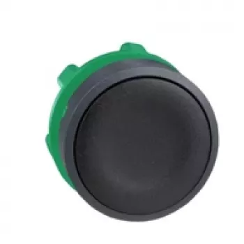 Schneider Electric ZB5AA2 platt tryckknappshuvud, svart, 22 mm, Harmony XB5