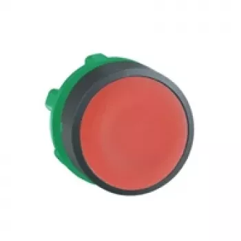 Schneider Electric Harmony ZB5AA4 tryckknappshuvud, platt, röd, 22 mm, fjäderåtergång