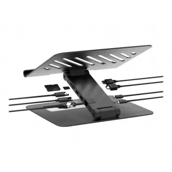 PORT Designs PORT connect USB-C-dockningsstation med 2x HDMI, 4K, 100W PD, Gigabit Ethernet