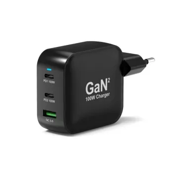 PORT Designs Väggladdare Type-C PD 100W GaN+ C till C-kabel 2M EU