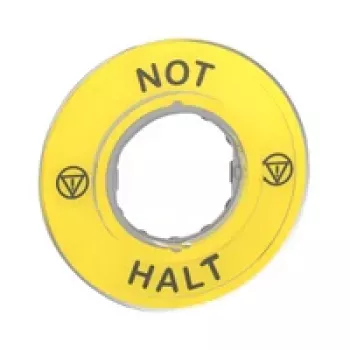 APC ZBY9220 Nödstoppsskylt - gul, 60 mm, Rund