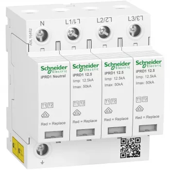Schneider Electric överspänningsskydd typ 1+2 A9L16482 3P+N 20kA 40kA