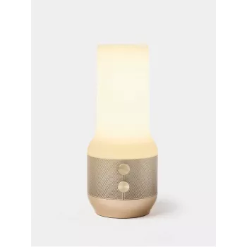 LEXON Terrace+ 3-i-1 LED-lampa, Bluetooth-högtalare, powerbank 2000 mAh, guld LA134D
