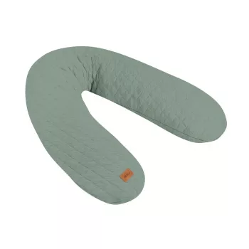 Beaba Big Flopsy amnings- och gravidkudde Fleur de Coton Sage Green