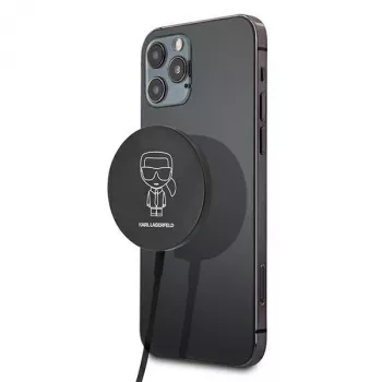 Karl Lagerfeld MagSafe-kompatibel trådlös laddare 15W svart