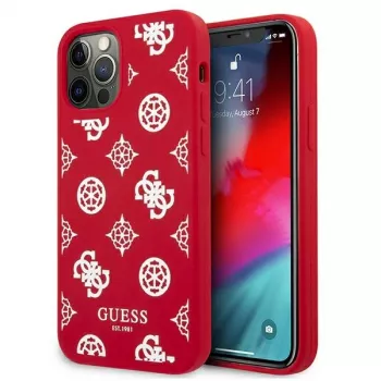 Guess GUHCP12LLSPEWRE iPhone 12 Pro Max 6.7 inch Red Hard Case Peony Collection