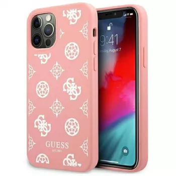 Guess GUHCP12LLSPEWPI iPhone 12 Pro Max 6,7 inch rosa hardcase Peony Collection