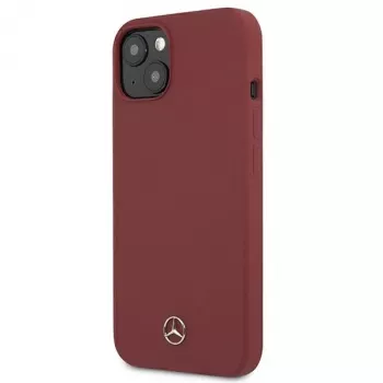 Mercedes-Benz Silicone Line Hard Case för iPhone 13/14/15 6,1 inch röd