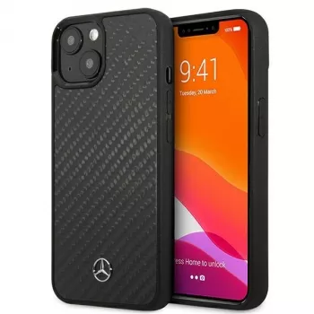 MERCEDES-BENZ MEHCP13SRCABK Dynamic Line Hard Case för Apple iPhone 13 Mini 5,4 inch – svart kolfiber