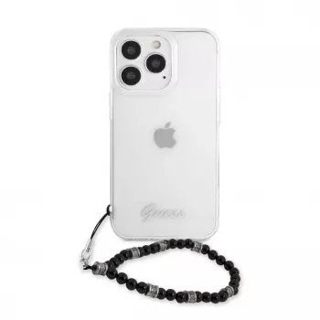Guess GUHCP13LKPSBK Black Pearl Hard Case för Apple iPhone 13 Pro / 13 6,1 inch transparent