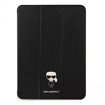 Karl Lagerfeld KLFC12OKMK Book Cover för iPad Pro 12,9 inch (2021/2022) – svart Saffiano Karl Iconic