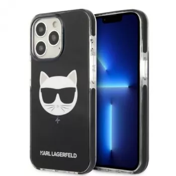 Karl Lagerfeld KLHCP13XTPECK hårt skal för iPhone 13 Pro Max 6,7 inch svart Choupette Head